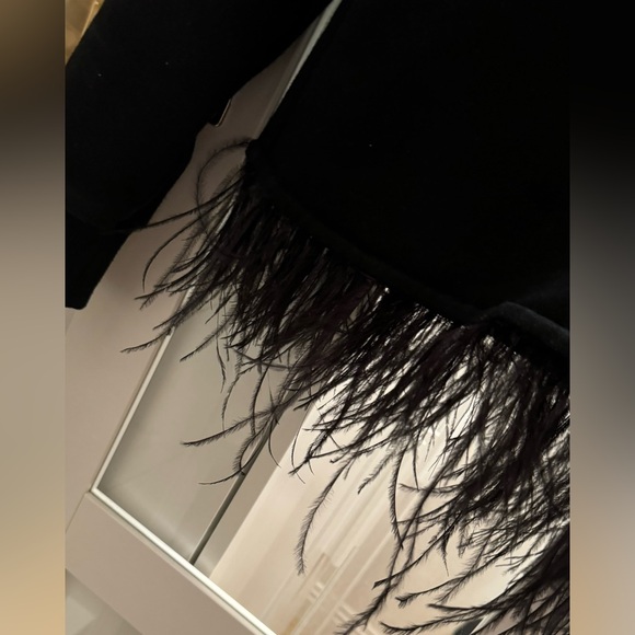 AQUA Black Feather Chic Hoodie - Picture 3 of 3